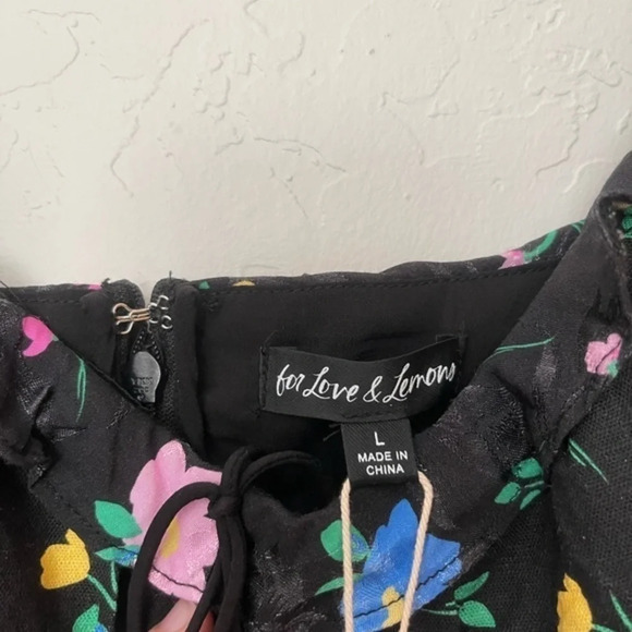 SOLD OUT RARE FOR LOVE AND LEMONS‎ ROBIN FLORAL MINI DRESS🍋 - Picture 10 of 11